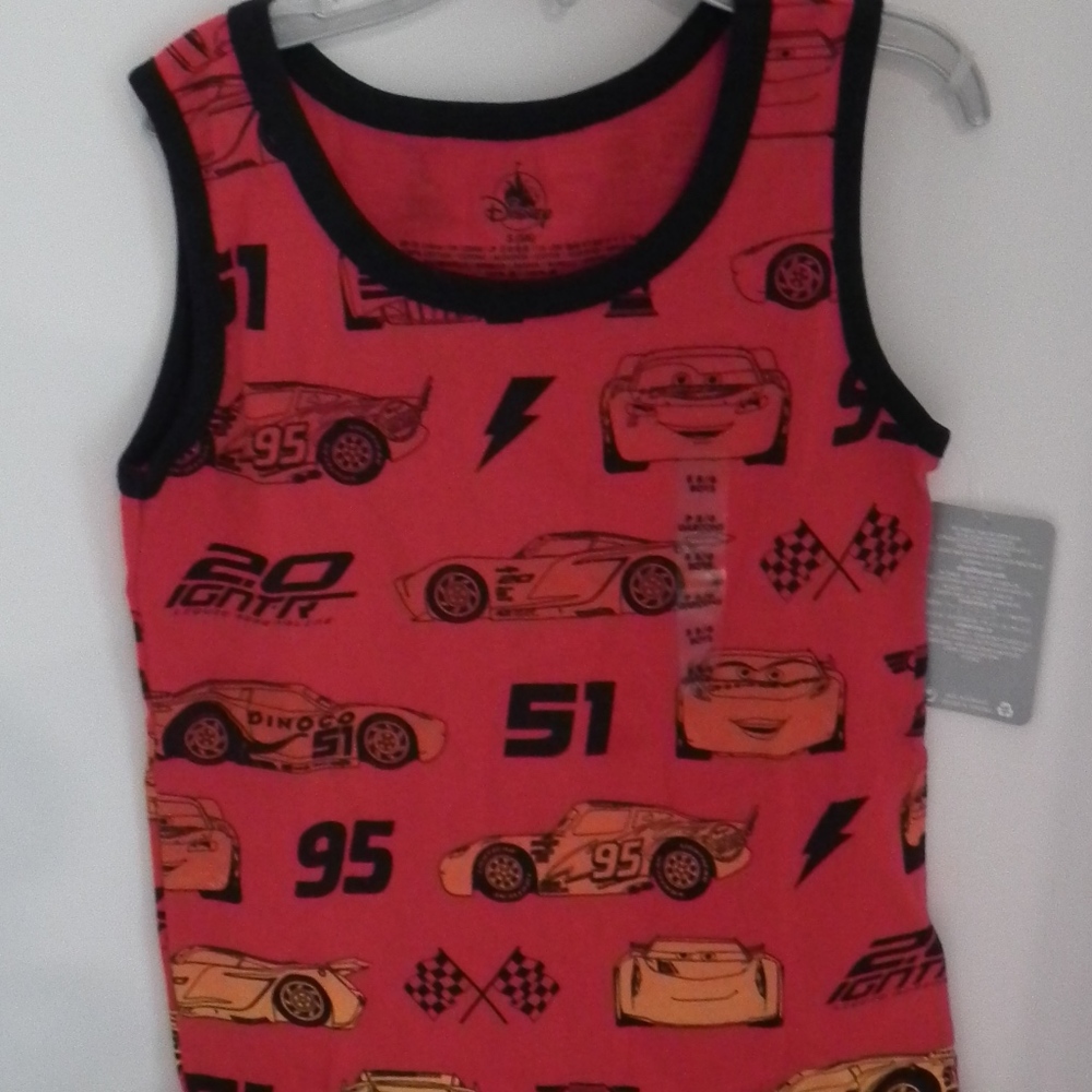 Disney Cars Tank Top for Boys, Small in Boys.